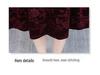 Plus Size Gold Velvet Mid-Length Dress - 2024 Autumn Style for Middle-Aged and Elderly Women