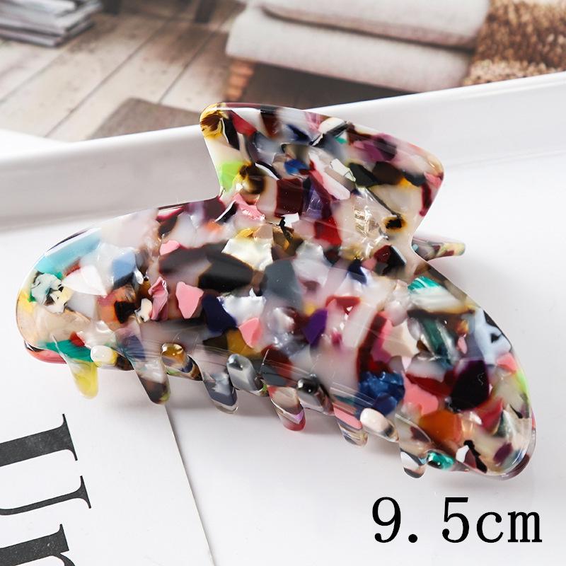 Yuanbao Cloud Pattern Hair Claw Clip – European & American Style Acetate Hair Accessory