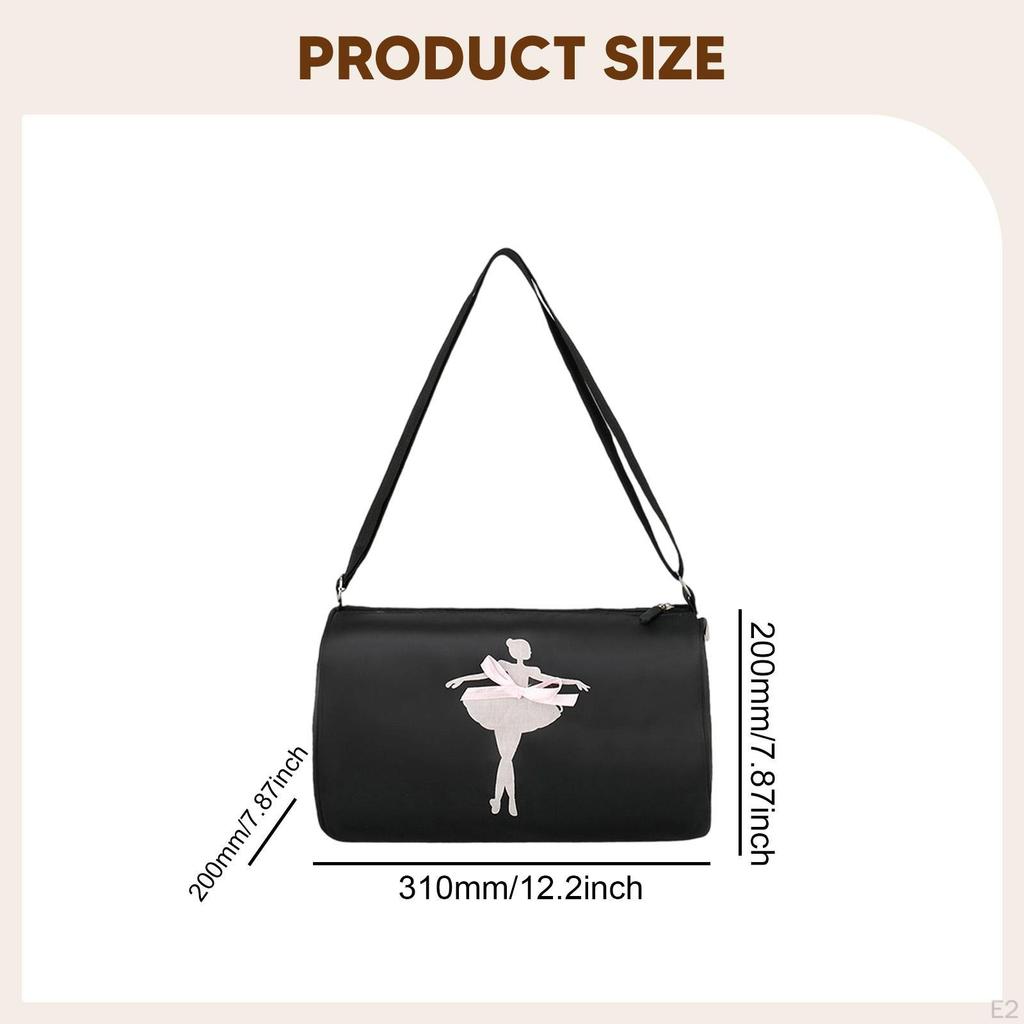 Ballet Dance Bag Adjustable Strap Tutu Dress for Latin Dancing Gymnastics