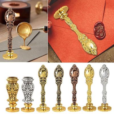 Decoratieve Zegelstempel Tool voor Uitnodigingsenvelop Zegelhandvat Wax Zegelstempel Handvat Romeinse Zuil