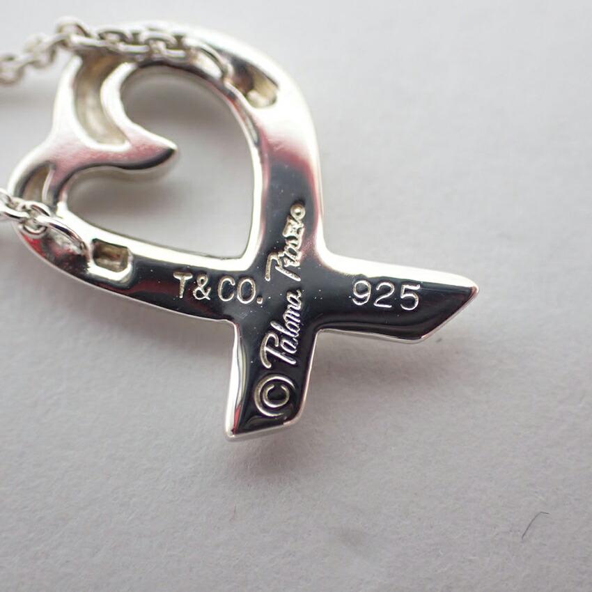 [Used] TIFFANY 925 Loving Heart Pendant/Necklace/g505-39