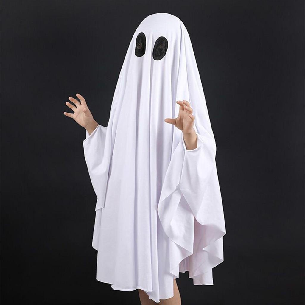 Halloween Ghost Costume Children Adult Masquerade Ghost Cape Holiday Funny Dress Up Cosplay Halloween Decoration Costume