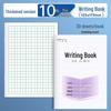 30-Sheet Student Writing Practice Workbook: Math, Square Grid, Pinyin for Kindergarten to 12th Grade