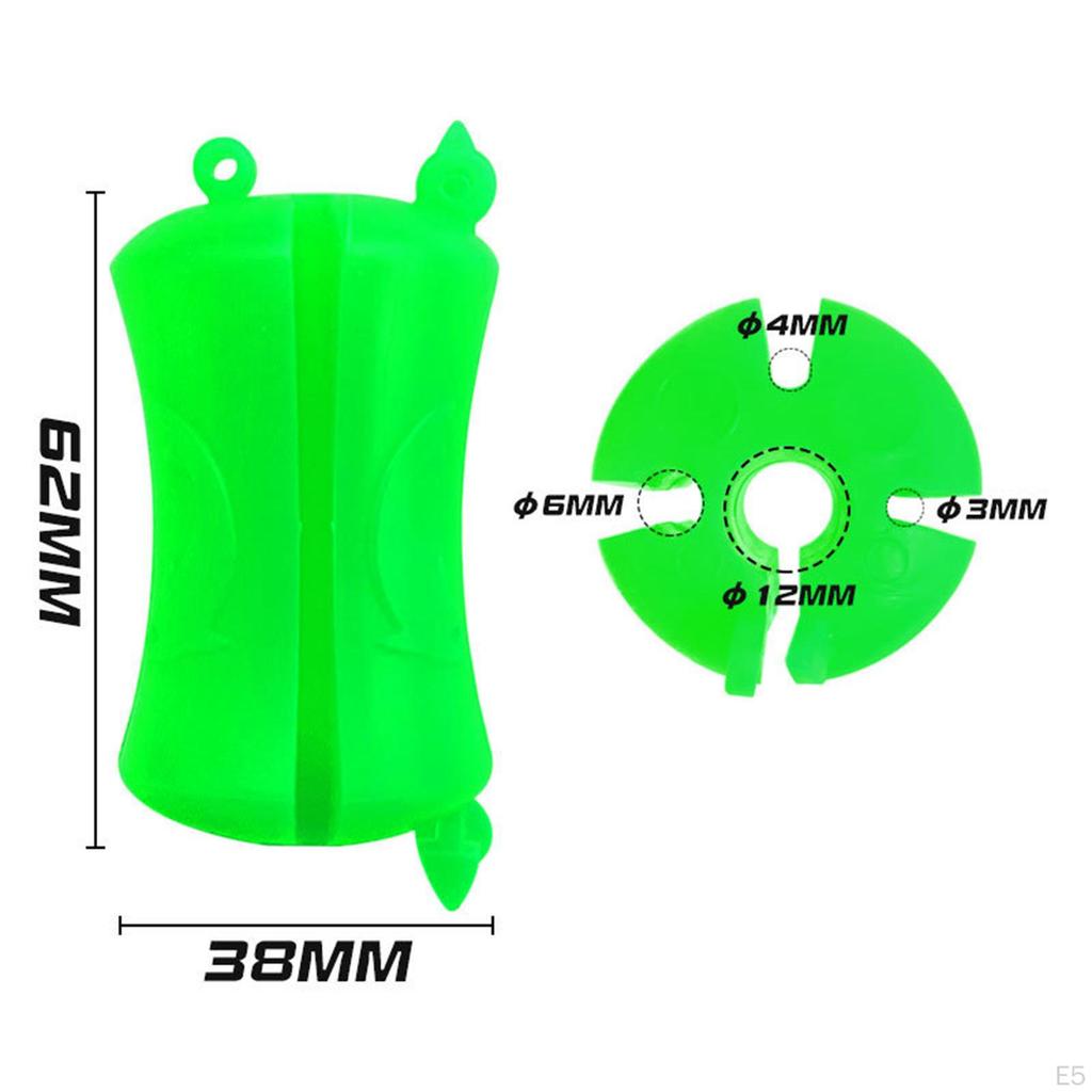 Fishing Rod Fixed Ball Clip Fasteners Flexible Silicone Pole for 2 Section