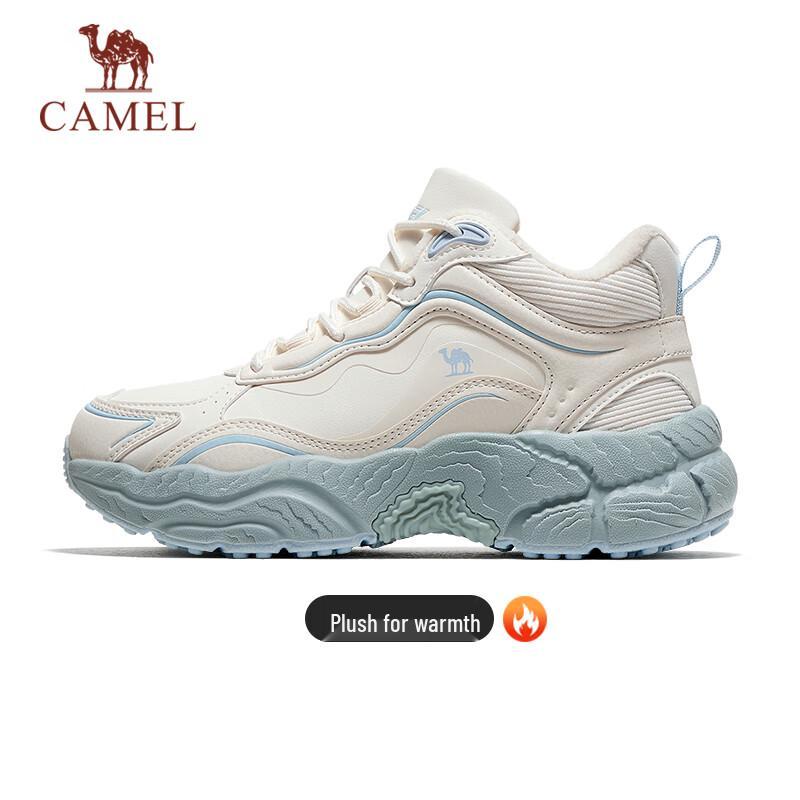

CAMEL Women s Plush-Lined High-Top Platform Casual Cotton Shoes 39