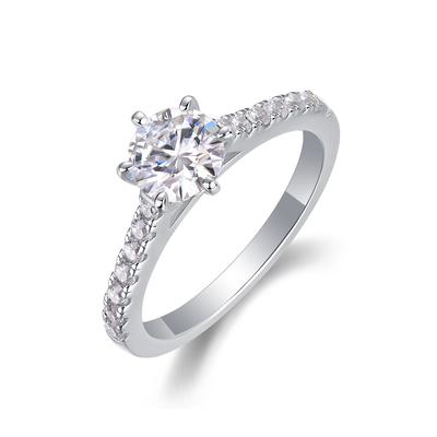 S925 Silver Ring, Moissanite Closed Ring Jewelry
