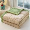 KDJEIKZ New Washable Cotton 3D Quilted Bean Blanket With Soybean Fiber Can Be Machine Washable Lightweight Luxury Cover Blanket