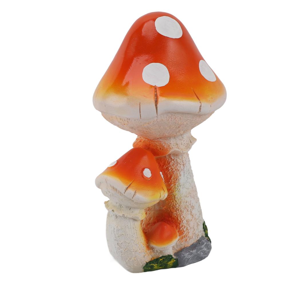 Resin Mushroom Decor 3 Mushrooms Design Exquisite Decorative   Versatile Outdoor Garden Decor Mushrooms Ornament