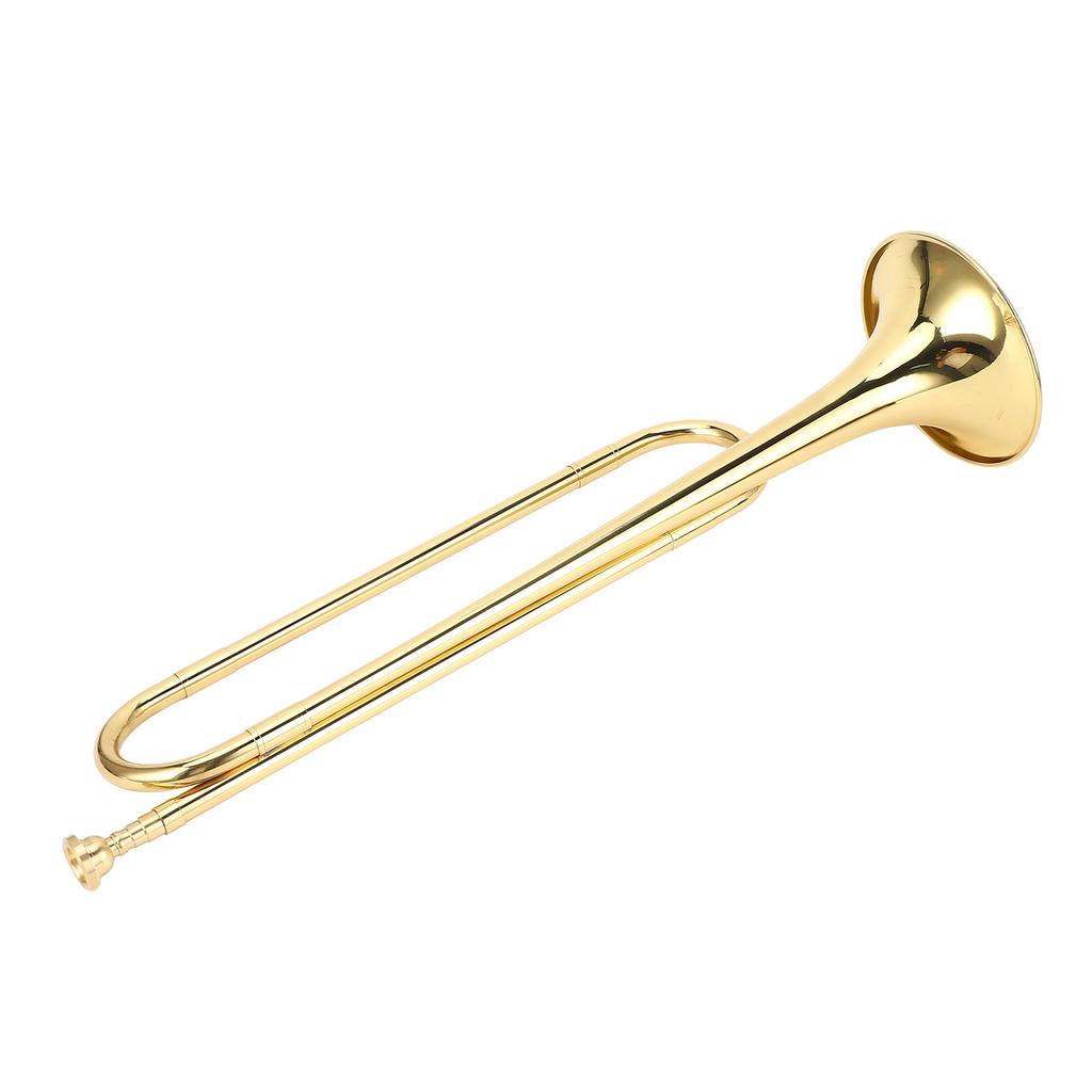 Brass Bugle Retro Standard Trumpet Musical Instrument Replacement for School Band