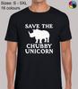 Save The Chubby Unicorn Funny Novelty Regular Fit T-Shirt Top TShirt Tee for Men
