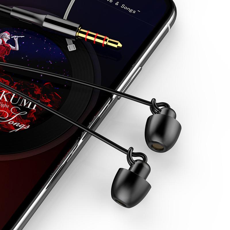 Wired Earphone Hifi Headset Noise-Cancel Sleeping Earbud Soft Silicone Headset TPE In Ear Pressure Earbuds For Xiaomi Huawei