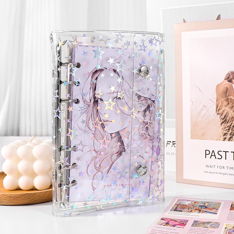 Korean Transparent PVC Binder A6 Notebook Cover