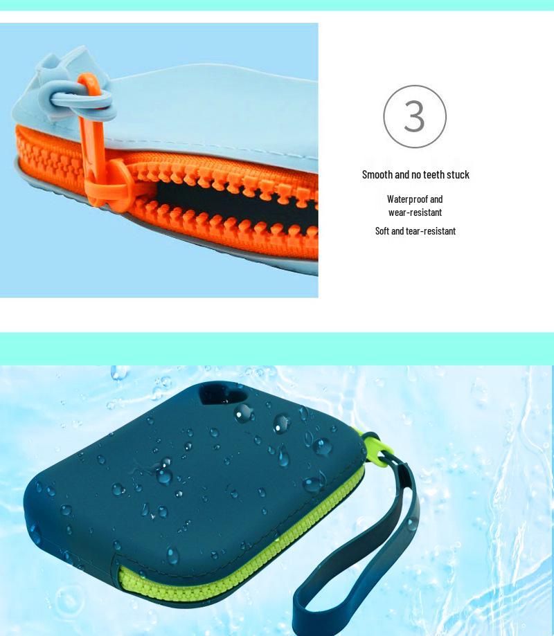 Silicone Coin Purse & Waterproof Storage Bag for Card, Key, or Pet Snacks