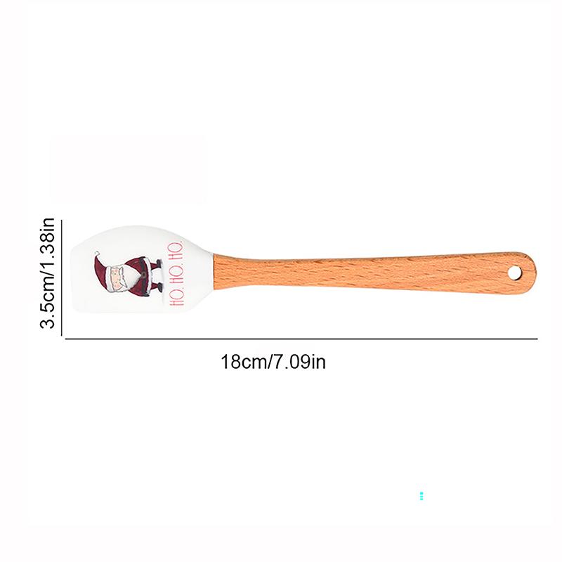 1 stk Mini Silikone Creme Bage-skraber Smør-spatel Varmebestandig Køkken Kage-værktøj Skraber Køkken Bage-redskaber