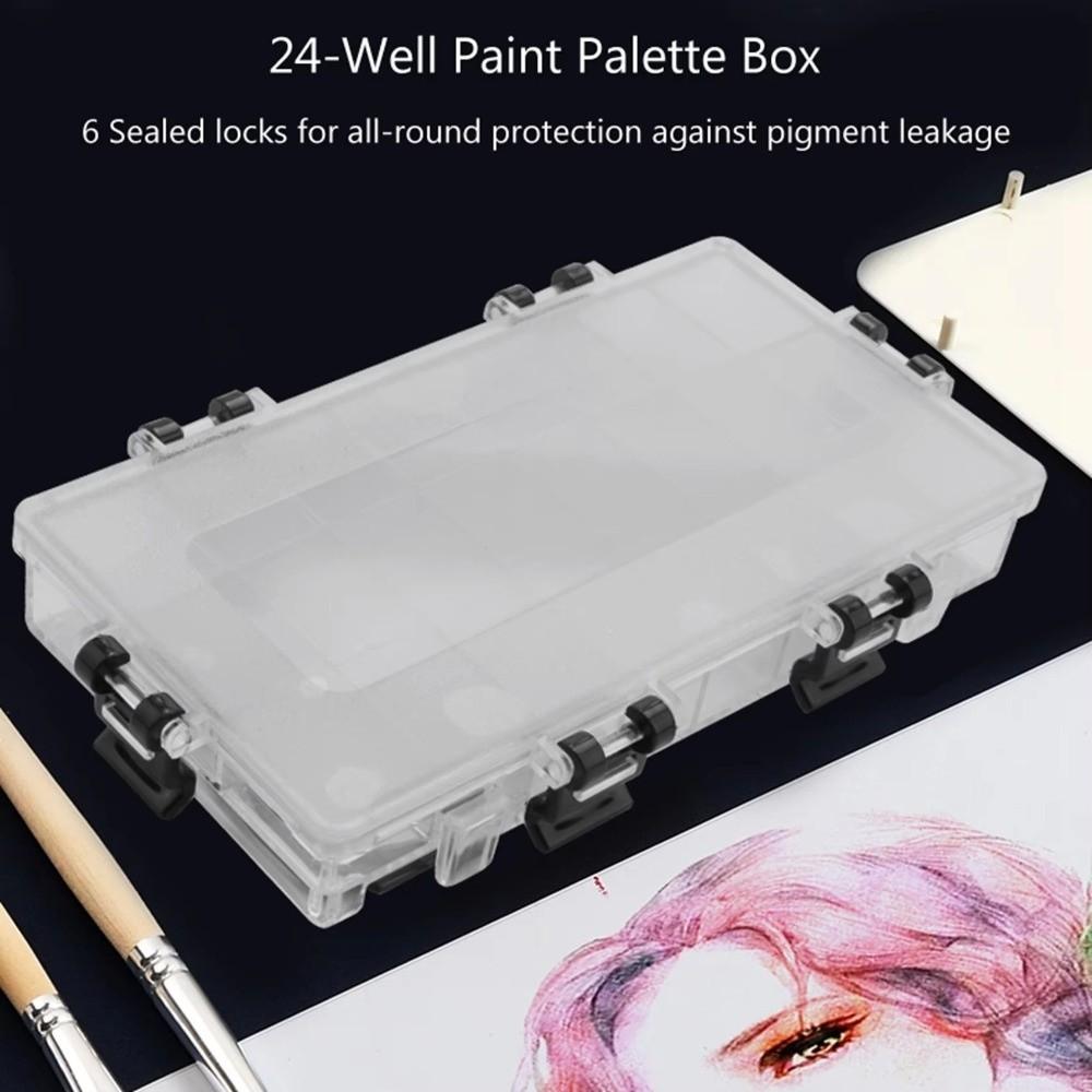 Airtight Leakproof Paint Palette Tray Watercolor Palette Box  Wet Pallets for Painting Miniatures