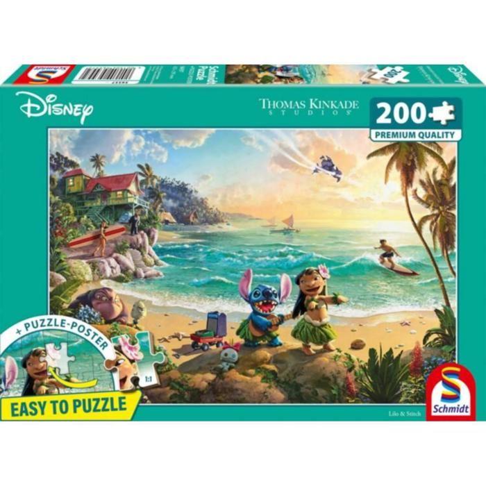 Puzzle - SCHMIDT SPIELE - Schmidt Spiele - 200 pièces - Lilo et Stitch - 43.2 x 29.1 cm