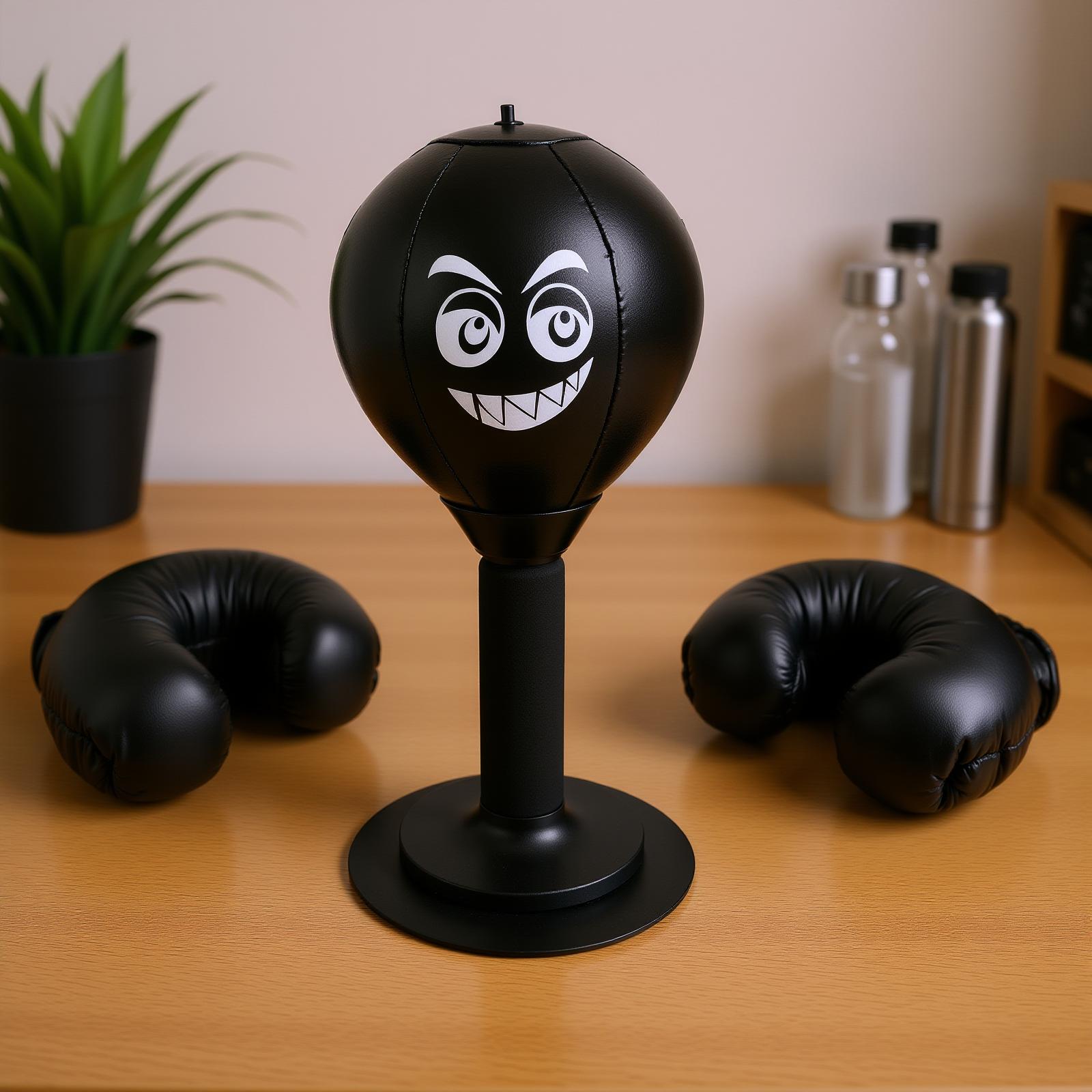 

Desktop Punching Bag with Suction Cup Base Portable Boxing Training for Table