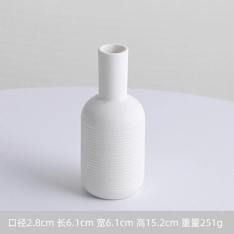 NEW Modern Nordic Vase Ceramic Flower Pot Home Living Room Decoration Office Desktop Ornaments Flower Arrangement Art Decor