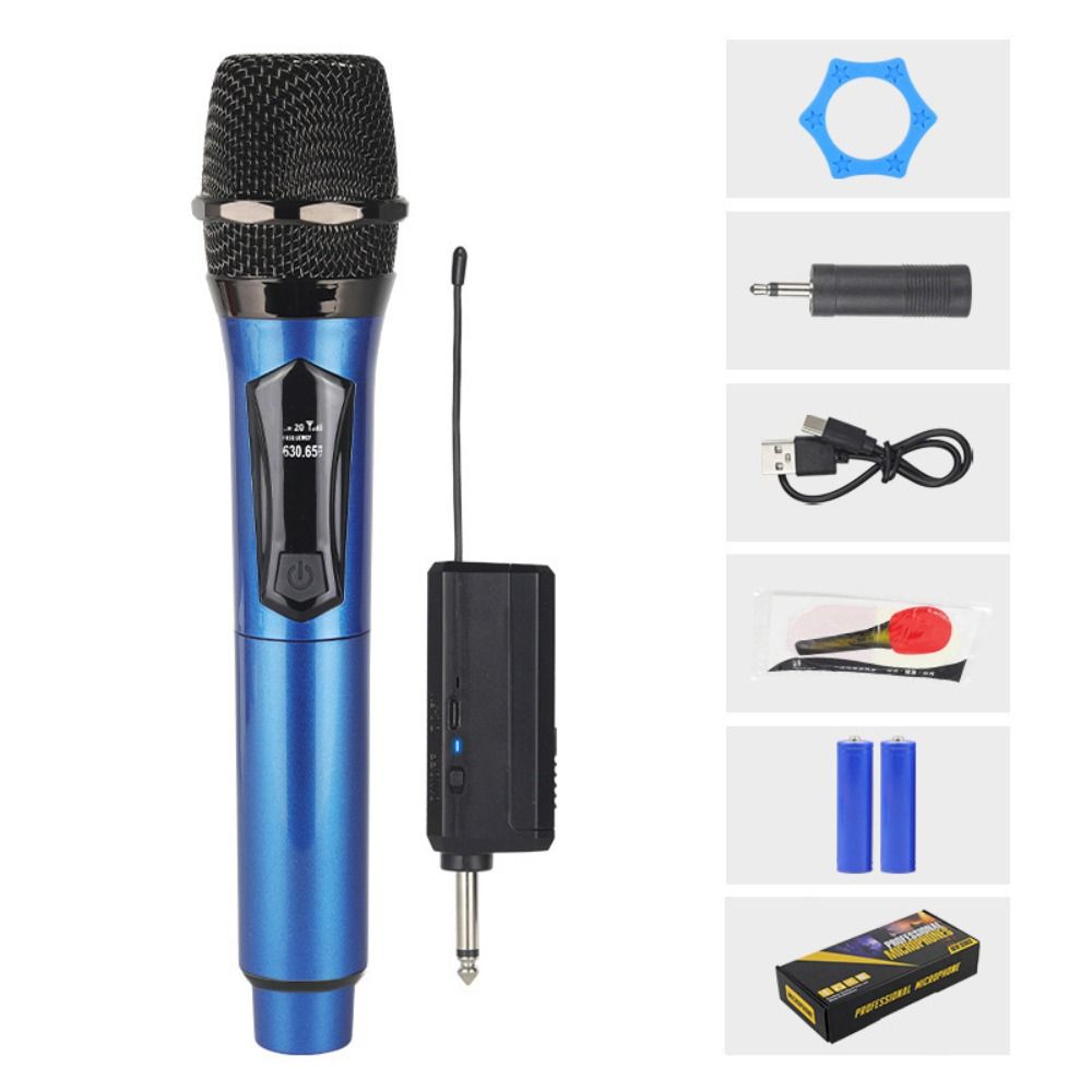 Rechargeable Wireless Microphone Anti Howling Wireless Microphone System  Stage Performance