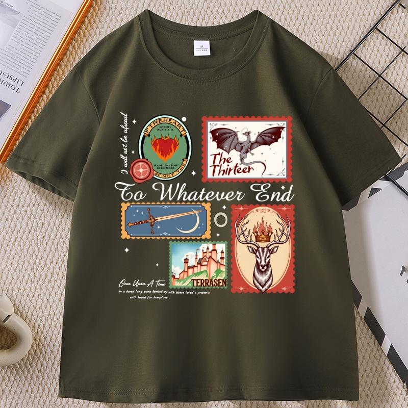 Throne of Glass T Shirt Vintage Terrasen The Thirteen Women T-Shirt Fantastic Reader Tee Fantasy Book Lover Clothes Unisex Tops