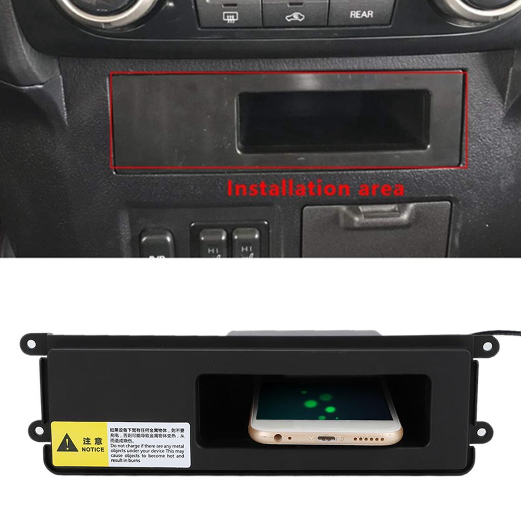 Auto Car Wireless Charger 15W Fast Phone Charging Fits for Mitsubishi Pajero 20062018