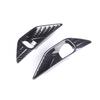 For Mitsubishi Outlander  Carbon Fiber Style Front Fog Light Lamp Cover Trim
