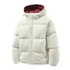 Men's And Women's Solid-color Casual Down Cotton-padded Jackets, Men's Bread Jackets With Fleece And Thickened Hooded Jackets