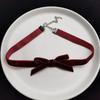 Vintage Bow Choker Necklace: Black and Red Velvet Party Accessories for Women - Perfect for Everyday and Festive Occasions