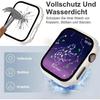 Tempered Glass+Cover For Apple Watch Case Series 9 8 7 6 5 se Screen Protector Film For IWatch 45mm 44mm 40mm 41mm Accessories