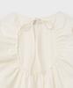 MILLO WOMEN Round Shirred Blouse [Ecru]