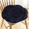 Plush Chair Pad Rose Flower Design Thickened Office Chair Cushion Anti-Slip Seat Pad for Home And Office Floor