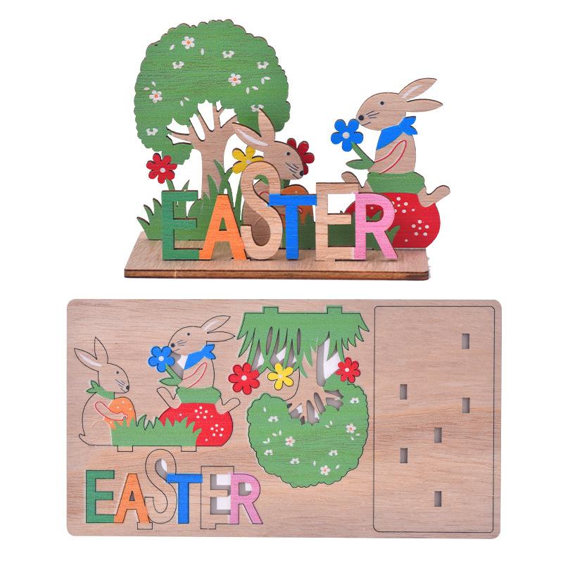 Easter, New Design, Creative Wood, DIY Easter Crafts, Desktop Decoration, Easter Bunny, Home Decoration Ornaments