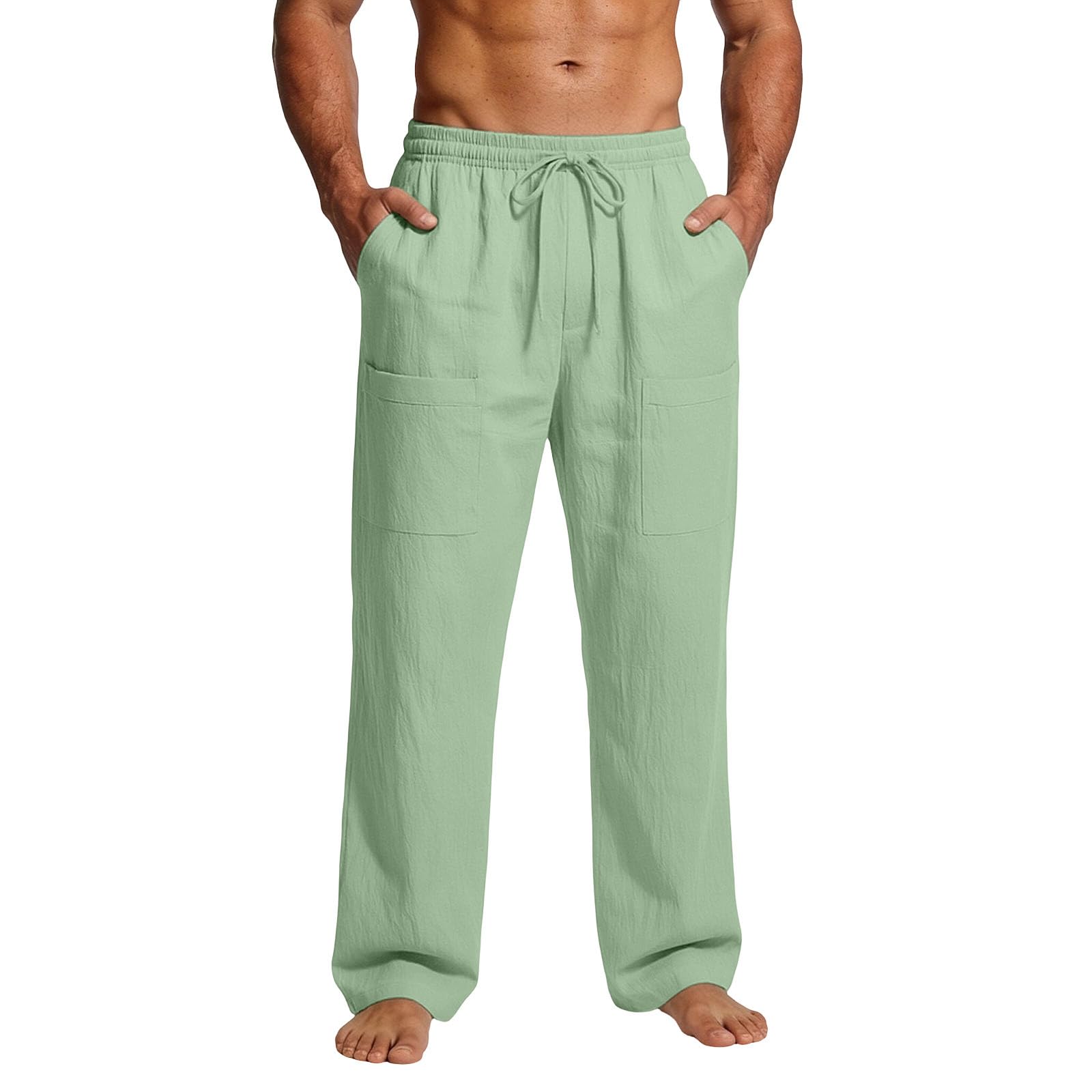

Men s Loose and Casual Fashion Pants XL світло-зелений колір