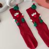 Christmas Holding Hands Socks Funny Magnetic Suction 3D Doll Couple Socks Unisex Couple Socks Winter Christmas Supplies Gift