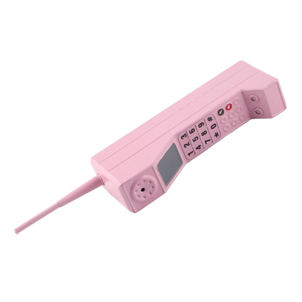 Retro Mobiltelefon Ornament Jernmateriale Levende Lett Bærbar Dekorativ Fargeekte Vintage