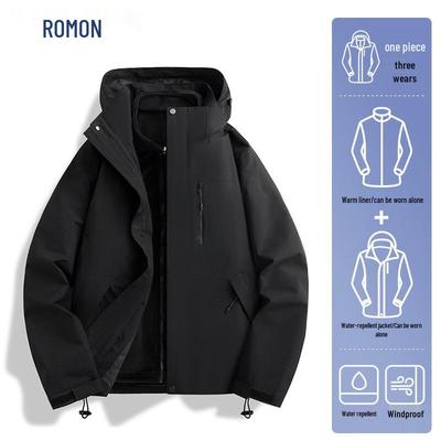 ROMON 3-in-1 Hooded Outdoor Jacket for Couples