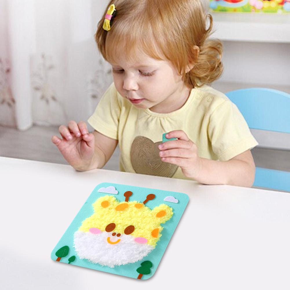 Creative DIY Arts Crafts Cartoon Animal DIY Educational Sewing Kit DIY Doll Sewing Toys for Beginners Arts and Crafts