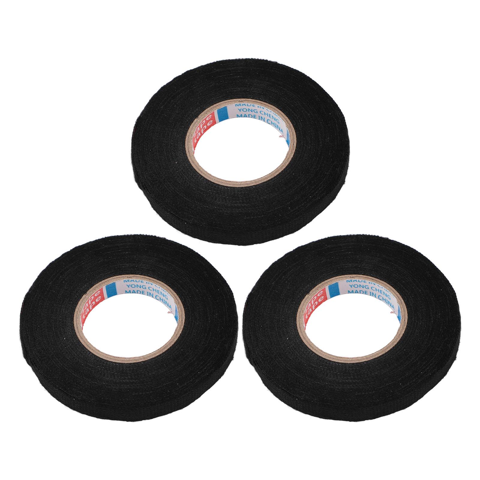 

3 шт. Тканевая изолента для жгутов проводов, изоляционная лента, огнестойкая, термостойкая, для обмотки жгутов проводов для дома
