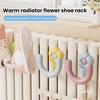 Cârlig Pantof Radiator Floare Drăguță Suport Pantofi Cârlig Multifuncțional Radiator Umeraș pentru Uscarea Pantofilor Șosetelor Prosoapelor Hainelor