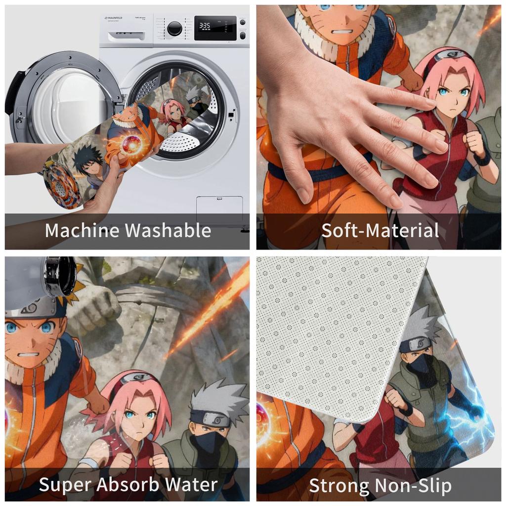 Anime Narutos Uzumaki Itachi Doormat Non-Slip Kitchen Bath Mat Garden Garage Floor Door Entrance Carpet Rug