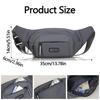 Pure Canvas Fit Waistpack Mobile Waistpack Men's Sports Outdoor Leisure Running Anti Theft Ultra Thin Invisible.-zmt