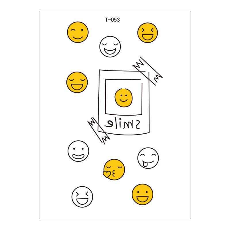 Schönheitsaufkleber Cartoon Tattoo Aufkleber Niedlicher Temporärer Tattoo Aufkleber Klein Frisch Wasserdichter Tattoo Aufkleber