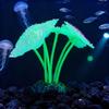 Corallo Anemone Falso Fluorescente in Silicone Luminoso per Decorazione Acquario