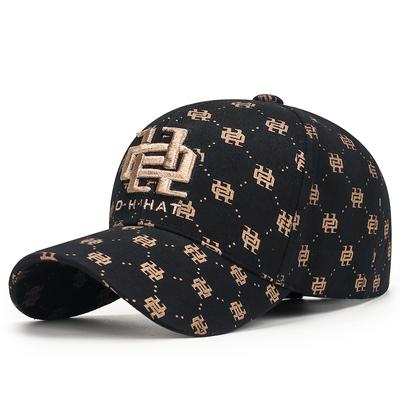 High-end Quality Full-printed Embroidered Hats for Men and Women, Adjustable Sunshade and Sunscreen Peaked Caps, Live Broadcast Supply Baseball Caps