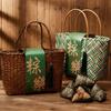 Handheld Handwoven Storage Basket Chinese Style Gift Box Zongzi Packaging Box  Wedding Gift