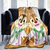 1pc, Chip & Dale Stuffed Animal Cute Cartoon Character Decorative Throw Blanket for Home, Living Room, Bedroom, Travel, Camping, Car, Beach,