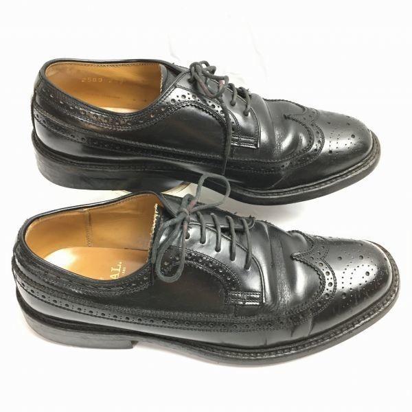

80s90s Vintage REGAL Heavy Sole Premium Model Wingtip Business Shoes Black Size 25.5 Men’s(USED)