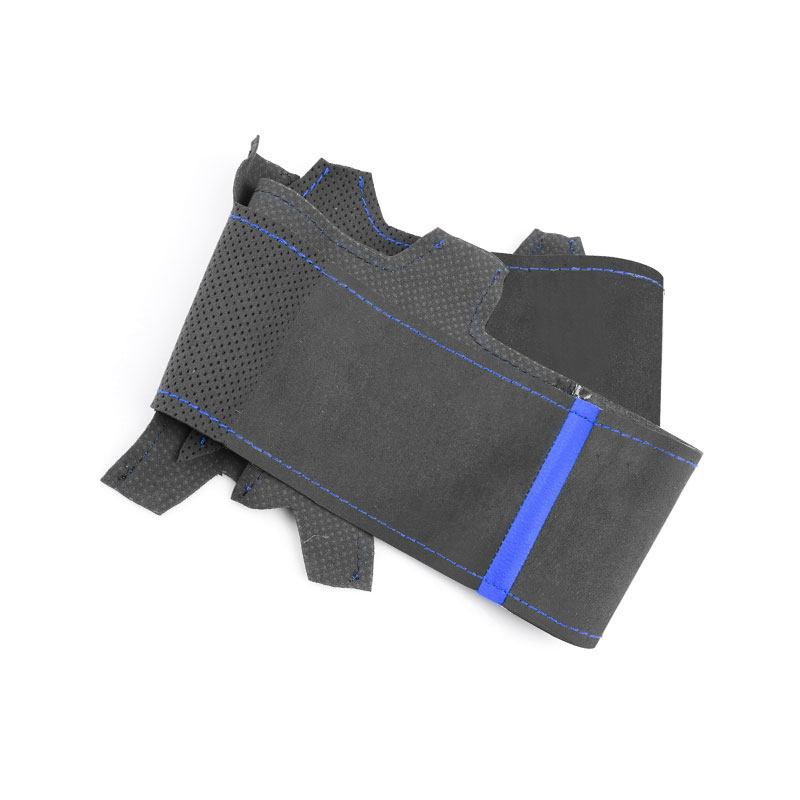 1.2mm Suede Leather Car Inner Steering Wheel Cover Trim For Dodge Challenger Charger 2015 2016 - Durango 2018