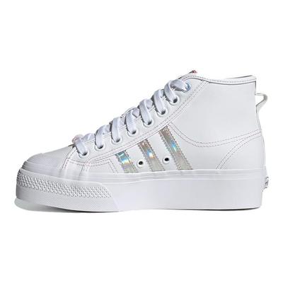 Nizza Platform Mid 'White Iridescent' Women's H01566