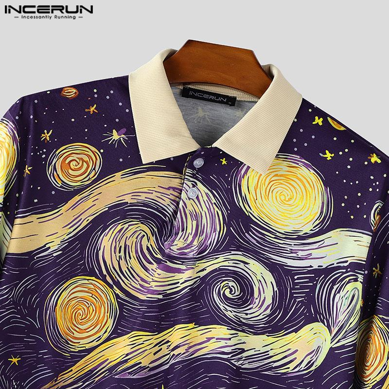 INCERUN Summer Men Short Sleeve Printing Hawaii Casual Loose T-Shirts